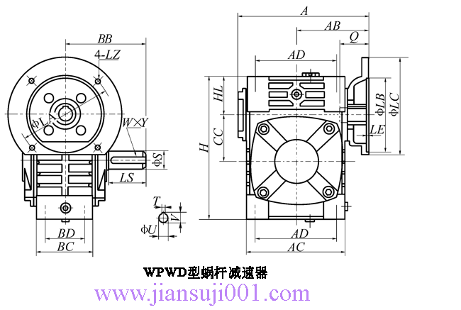 WP、WD型蝸桿減速機