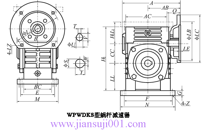WP、WD型蝸桿減速機